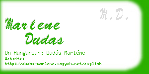 marlene dudas business card